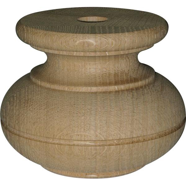 Holzfuß antik, Möbelfuß aus Eiche, Ø 120mm, antik Möbelfuss Holz nostalgisch